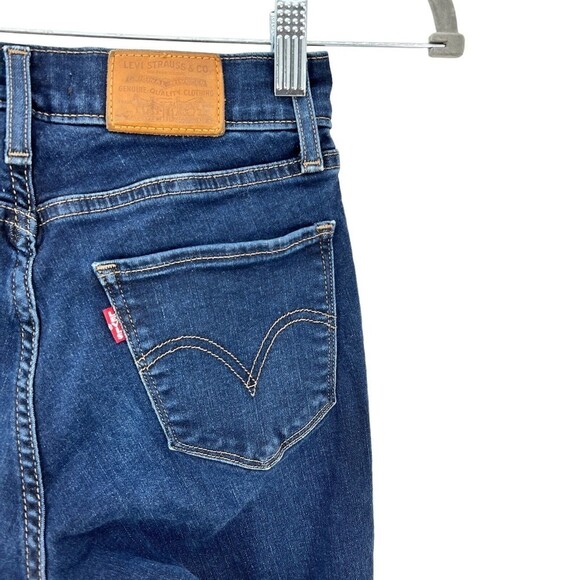 Levi's Womens Dark Wash Curvy Skinny Premium Denim Jeans Sz 25 - Picture 4 of 11